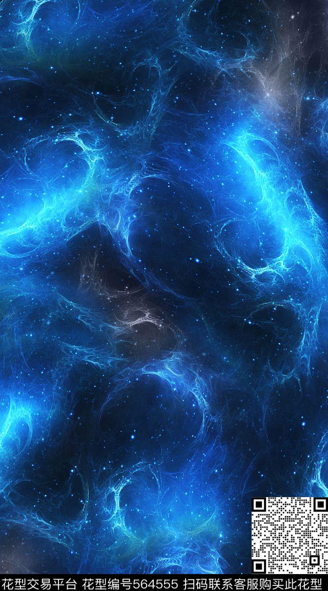 抽象时尚数码印花服装星空色彩数码印花华亿平台下载（图片编号: 564555） - 瓦栏（Walan）