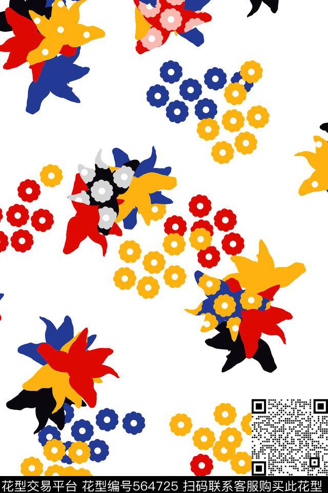 几何传统卡通传统印花华亿平台下载（图片编号: 564725） - 瓦栏（Walan）