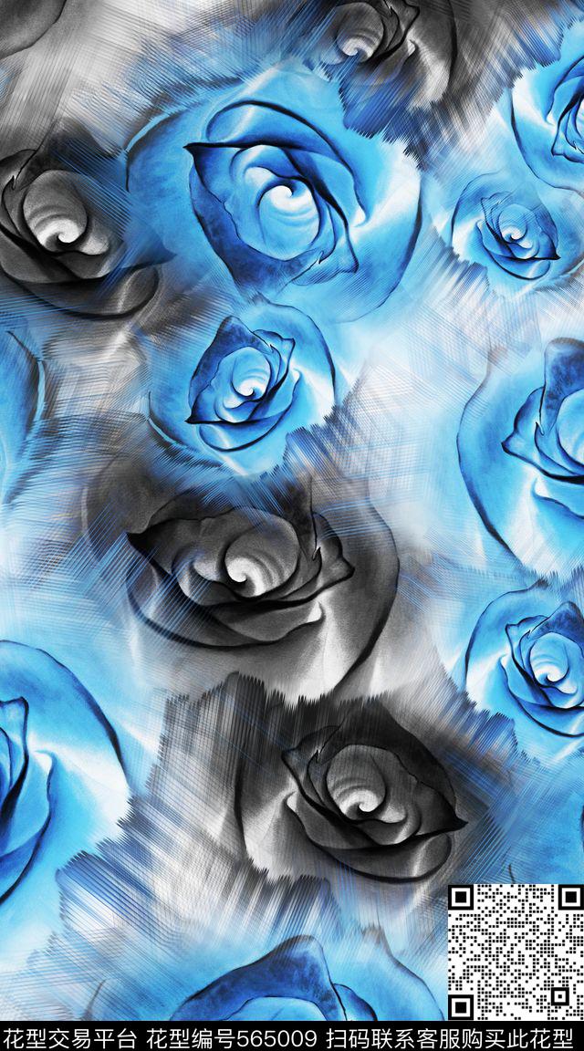 抽象大牌服装数码印花华亿平台下载（图片编号: 565009） - 瓦栏（Walan）