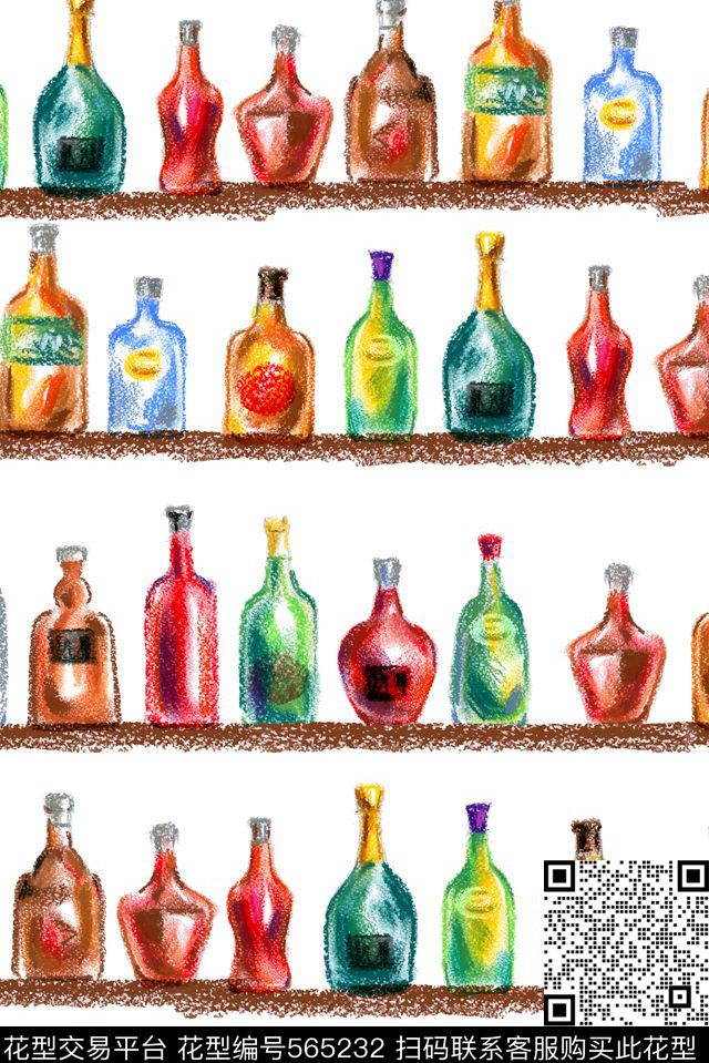 水彩彩绘酒精数码印花华亿平台下载（图片编号: 565232） - 瓦栏（Walan）