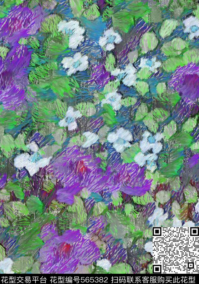 花卉服装数码数码印花华亿平台下载（图片编号: 565382） - 瓦栏（Walan）