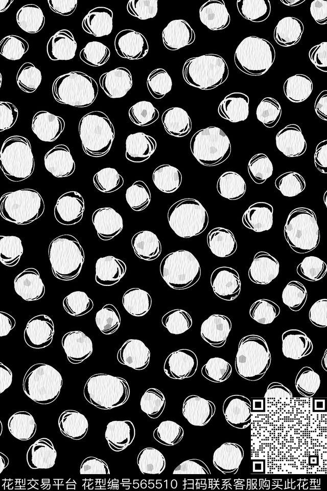 纯色底点子传统印花传统印花华亿平台下载（图片编号: 565510） - 瓦栏（Walan）