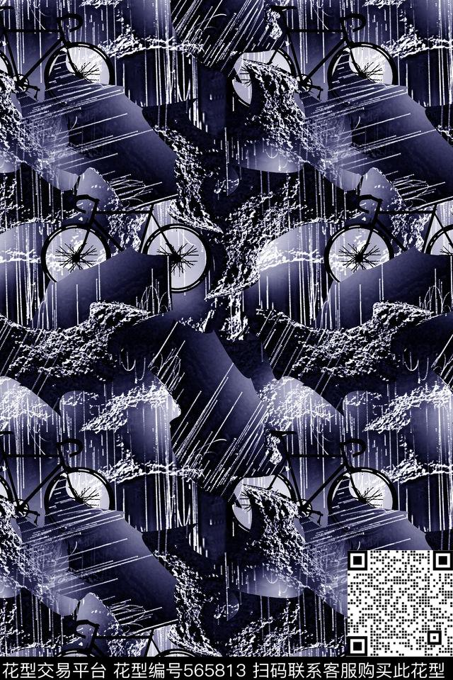 时尚潮流大牌抽象丛林数码印花华亿平台下载（图片编号: 565813） - 瓦栏（Walan）