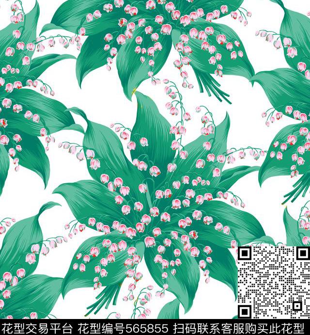 花草野花碎花传统印花华亿平台下载（图片编号: 565855） - 瓦栏（Walan）