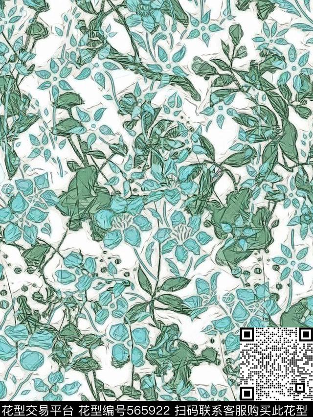 花卉数码服装数码印花华亿平台下载（图片编号: 565922） - 瓦栏（Walan）