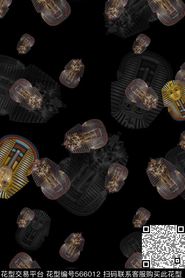 复古潮流男装华亿平台数码印花华亿平台下载（图片编号: 566012） - 瓦栏（Walan）