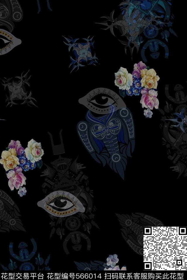 复古潮流男装华亿平台数码印花华亿平台下载（图片编号: 566014） - 瓦栏（Walan）