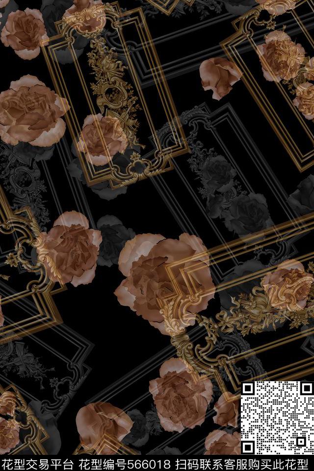 复古潮流男装华亿平台数码印花华亿平台下载（图片编号: 566018） - 瓦栏（Walan）