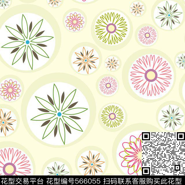 手绘民族风小菱形花传统印花华亿平台下载（图片编号: 566055） - 瓦栏（Walan）