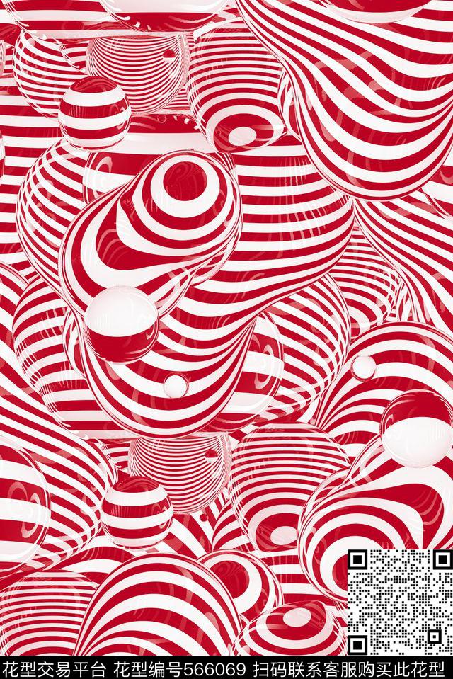 几何数码印花华亿平台下载（图片编号: 566069） - 瓦栏（Walan）
