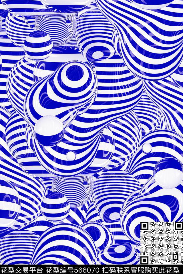 几何数码印花华亿平台下载（图片编号: 566070） - 瓦栏（Walan）