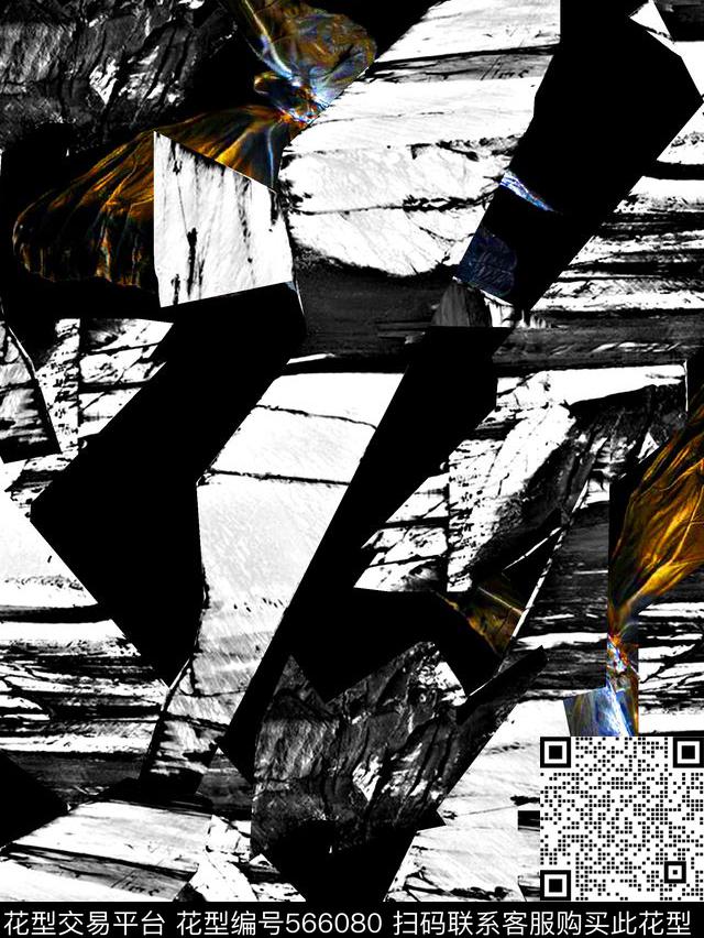 抽象男装图案自然山石纹理蝴蝶数码印花华亿平台下载（图片编号: 566080） - 瓦栏（Walan）