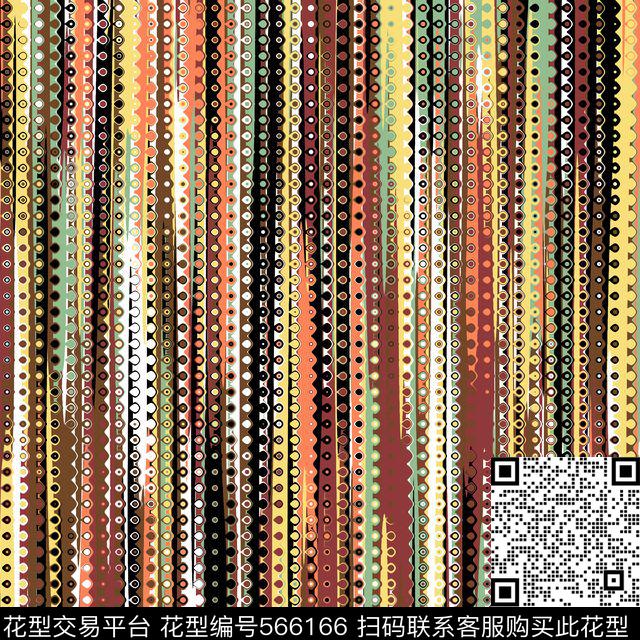 民族风条纹圆点传统印花华亿平台下载（图片编号: 566166） - 瓦栏（Walan）