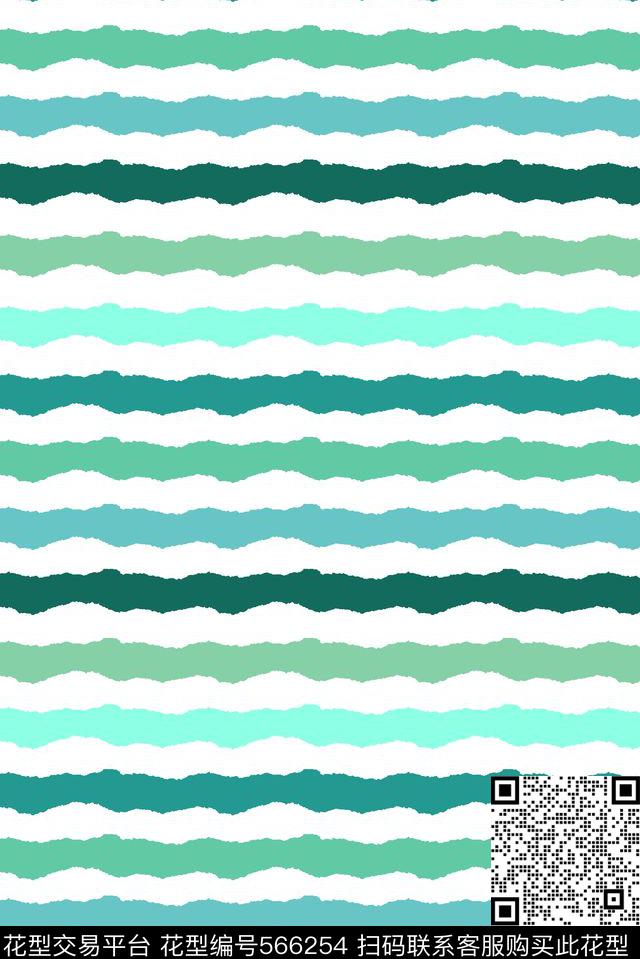 简约海军风水纹波浪传统印花华亿平台下载（图片编号: 566254） - 瓦栏（Walan）