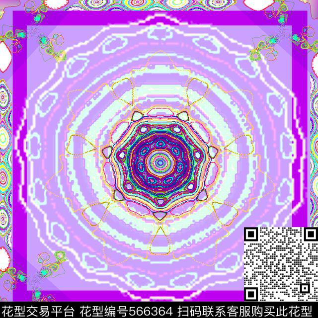 浪漫清新时尚数码印花华亿平台下载（图片编号: 566364） - 瓦栏（Walan）