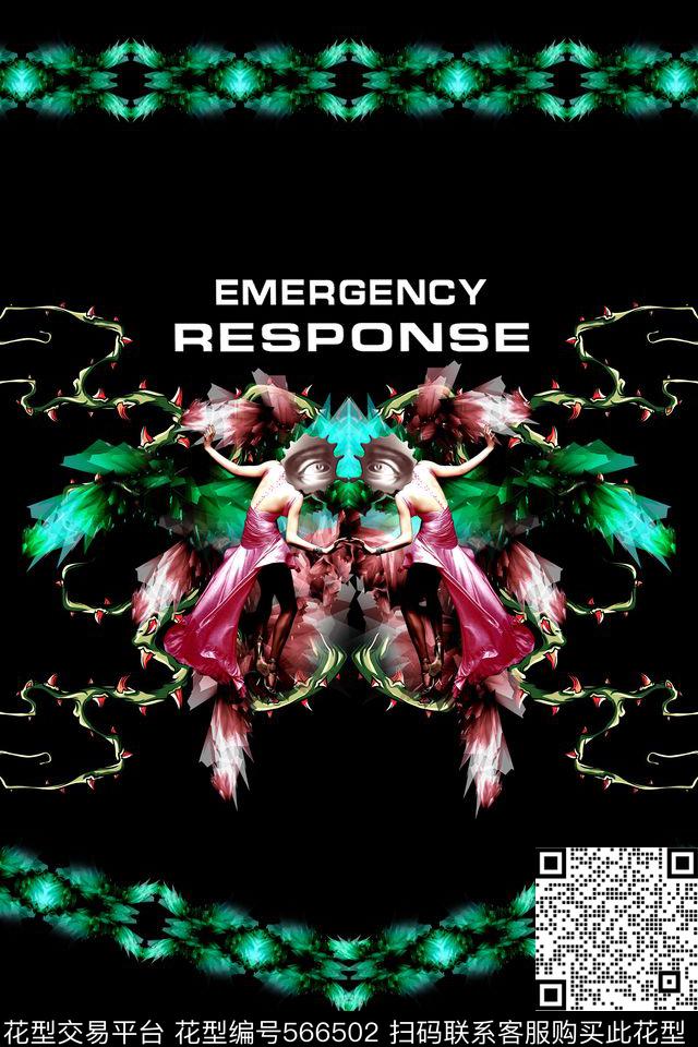 抽象现代英文数码印花华亿平台下载（图片编号: 566502） - 瓦栏（Walan）