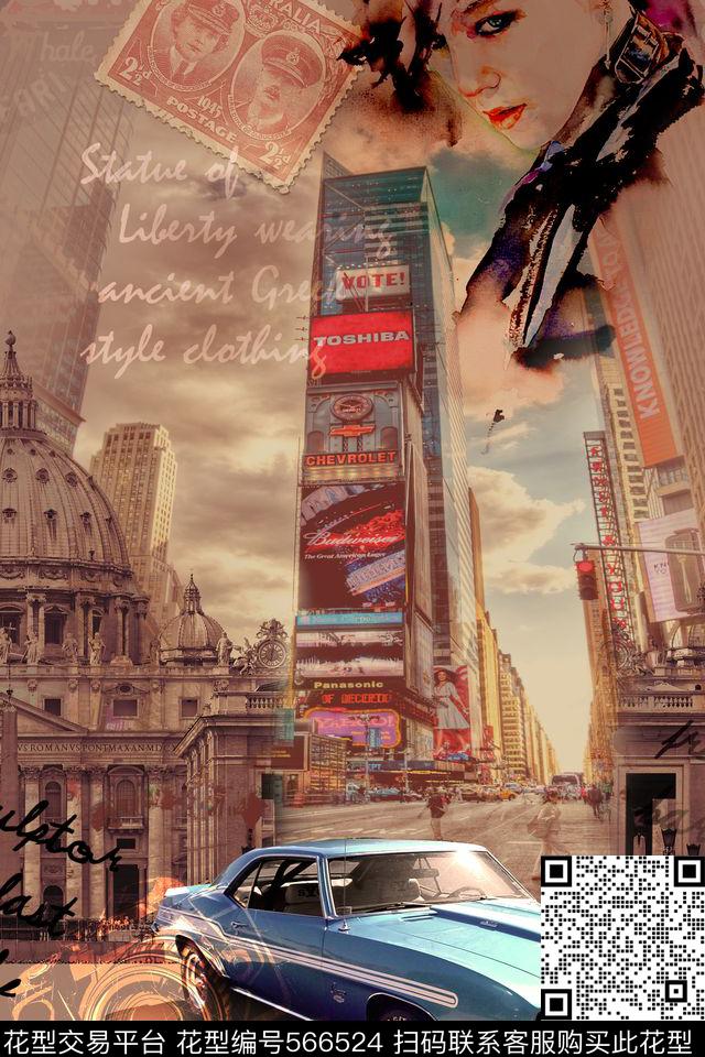 骷髅十字架抽象蛇皮肌理数码印花华亿平台下载（图片编号: 566524） - 瓦栏（Walan）