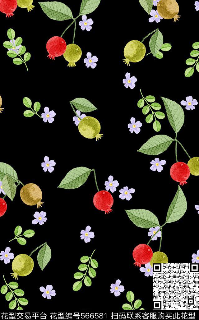 趣味印花数码印花女装连衣裙数码印花华亿平台下载（图片编号: 566581） - 瓦栏（Walan）