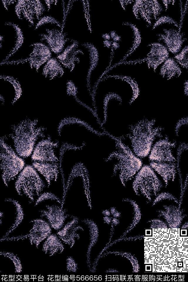 抽象符号花传统印花华亿平台下载（图片编号: 566656） - 瓦栏（Walan）