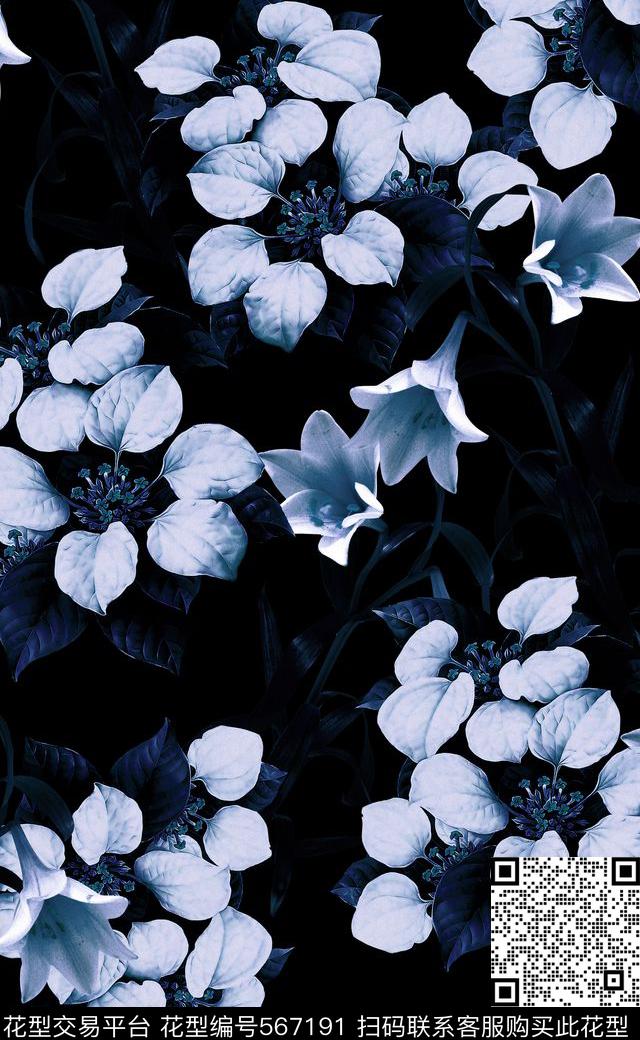 秋冬款复古欧式大花数码印花数码印花华亿平台下载（图片编号: 567191） - 瓦栏（Walan）