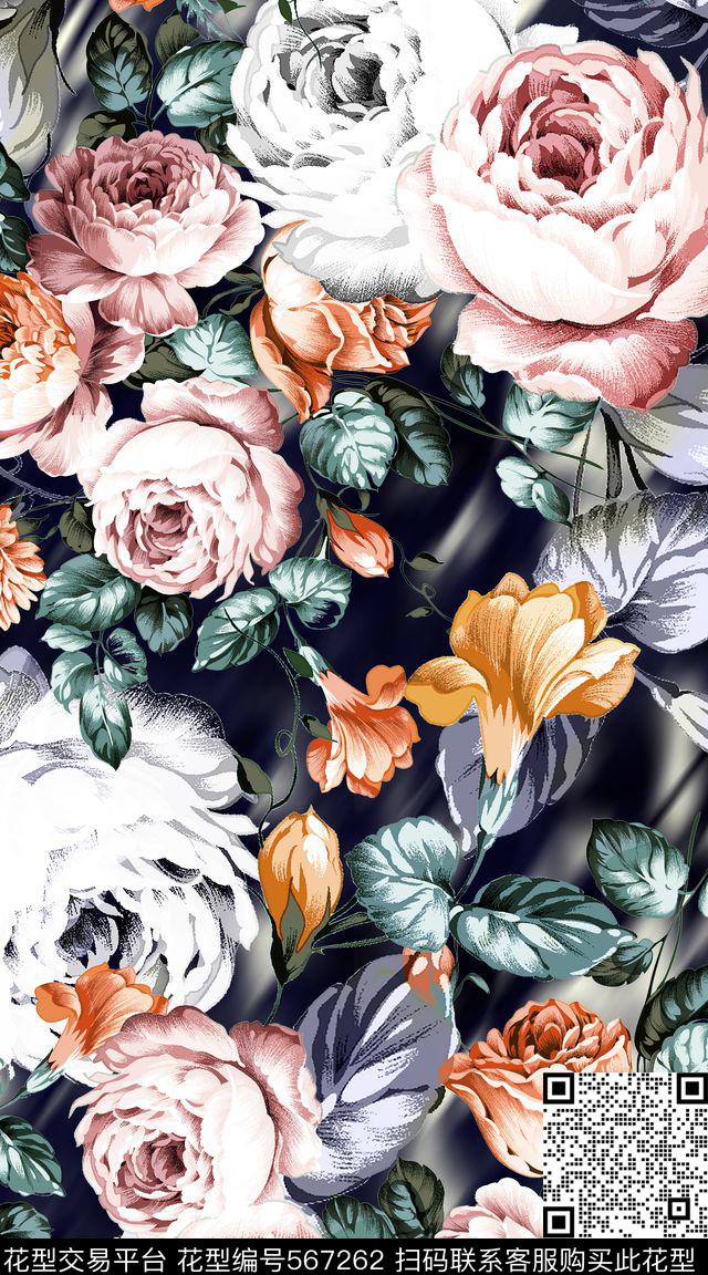 创意原创肌理底纹时尚服装面料数码印花华亿平台下载（图片编号: 567262） - 瓦栏（Walan）