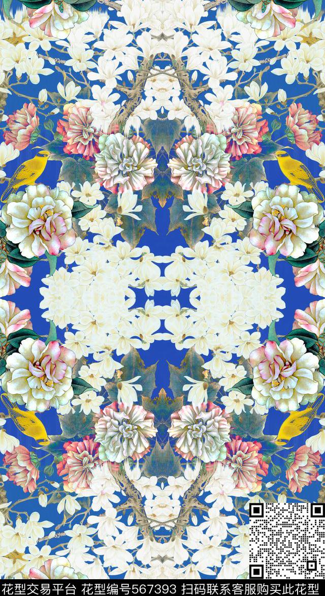 定位服装工笔数码印花华亿平台下载（图片编号: 567393） - 瓦栏（Walan）