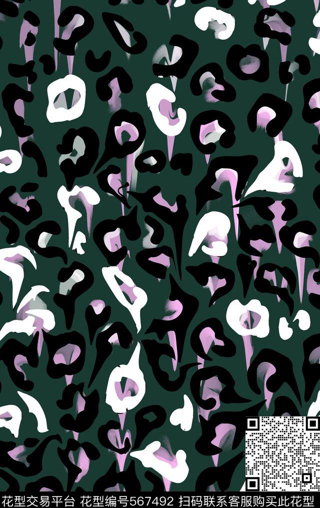 豹纹迷彩时尚流行传统印花华亿平台下载（图片编号: 567492） - 瓦栏（Walan）