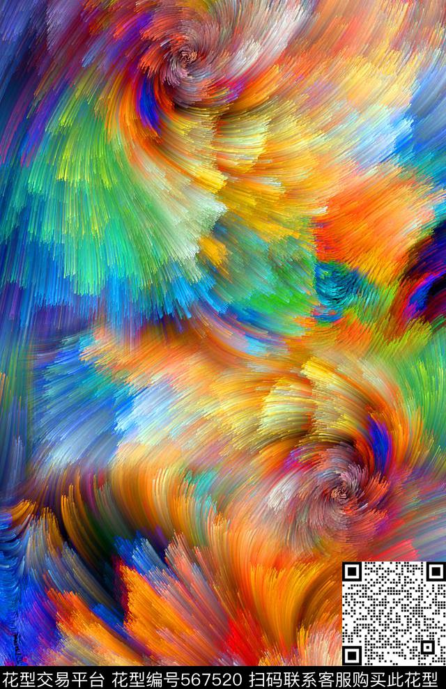 抽象流线分子数码印花华亿平台下载（图片编号: 567520） - 瓦栏（Walan）