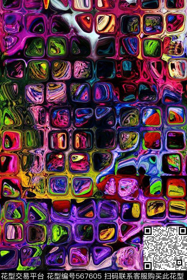 流动印象派油画数码印花华亿平台下载（图片编号: 567605） - 瓦栏（Walan）