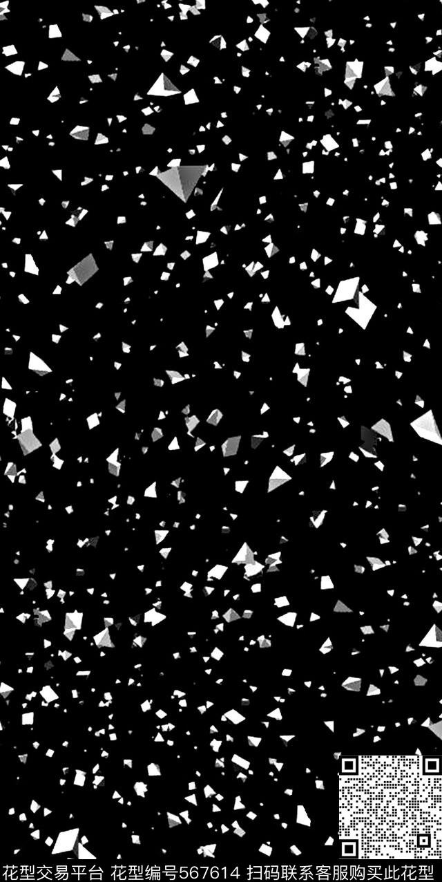 时尚潮流大牌抽象小碎石传统印花华亿平台下载（图片编号: 567614） - 瓦栏（Walan）