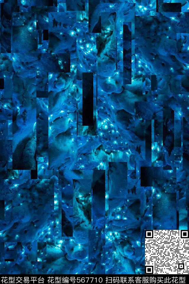 复古萤火虫几何数码印花华亿平台下载（图片编号: 567710） - 瓦栏（Walan）