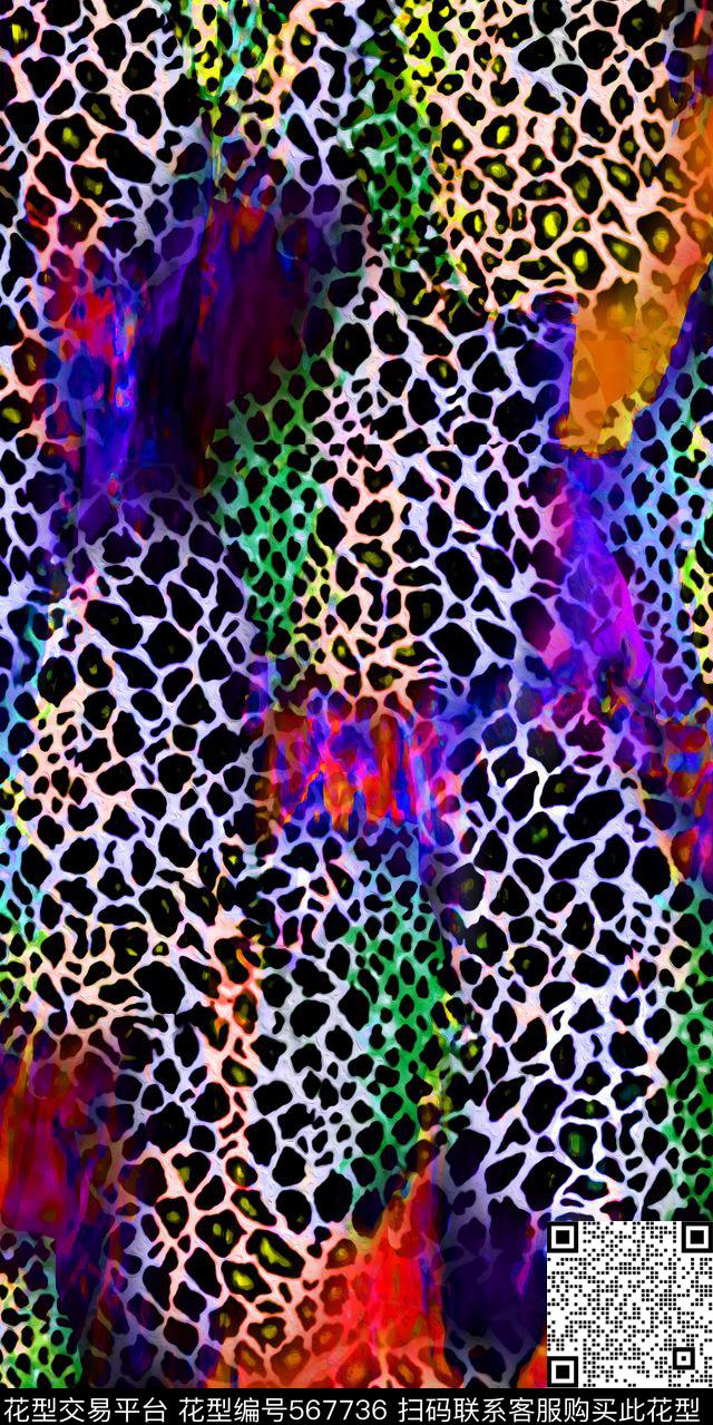 豹纹水彩肌理连衣裙箱包灯芯绒女装内衣裙子数码印花华亿平台下载（图片编号: 567736） - 瓦栏（Walan）