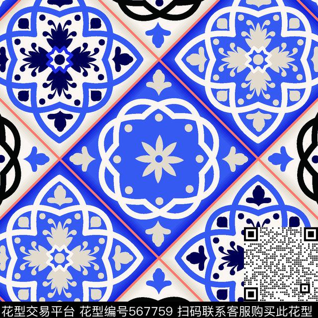 民族风时尚潮流传统印花华亿平台下载（图片编号: 567759） - 瓦栏（Walan）