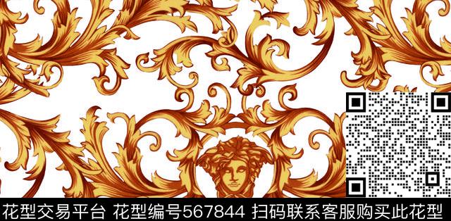 潮流欧美时尚传统印花华亿平台下载（图片编号: 567844） - 瓦栏（Walan）