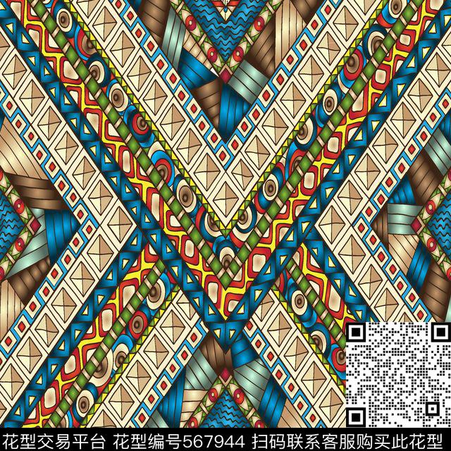 欧美时尚潮流传统印花华亿平台下载（图片编号: 567944） - 瓦栏（Walan）