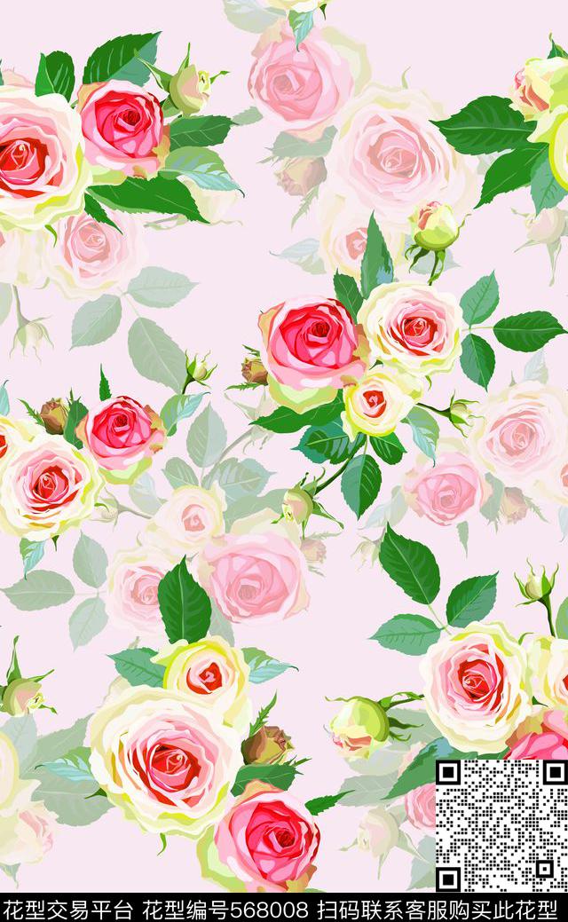 玫瑰沙发布最新流行数码印花华亿平台下载（图片编号: 568008） - 瓦栏（Walan）