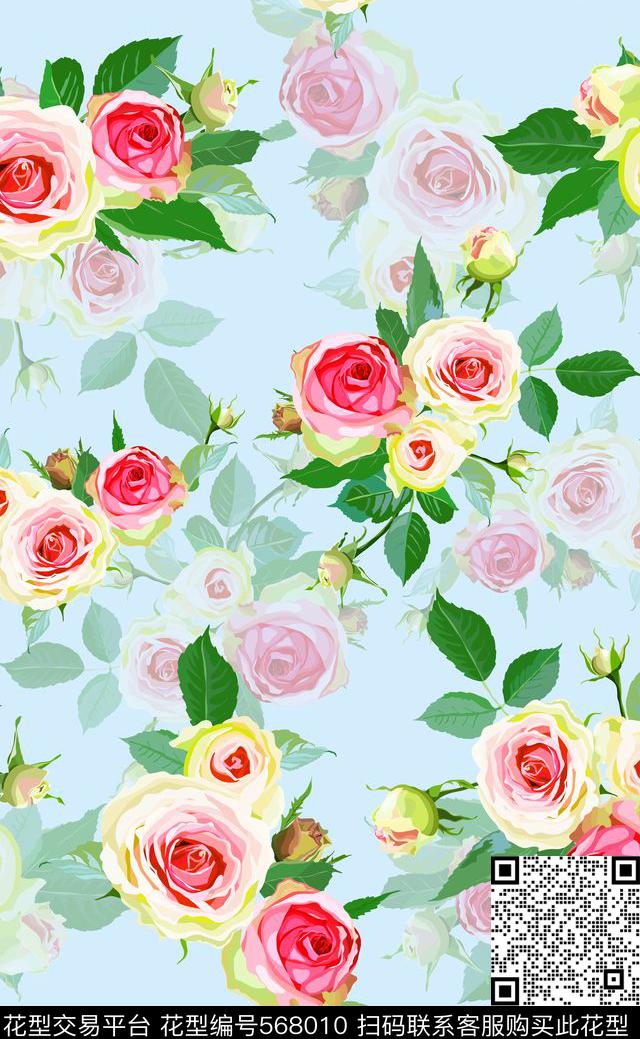 玫瑰沙发布最新流行数码印花华亿平台下载（图片编号: 568010） - 瓦栏（Walan）