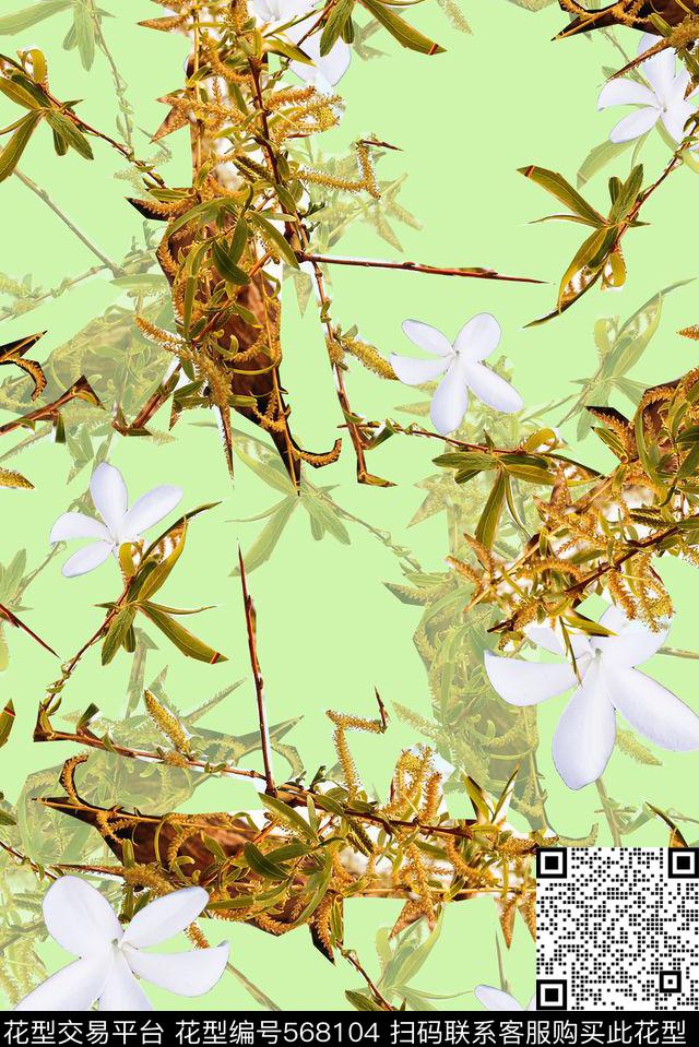 时尚潮流小清新数码华亿平台数码印花华亿平台下载（图片编号: 568104） - 瓦栏（Walan）