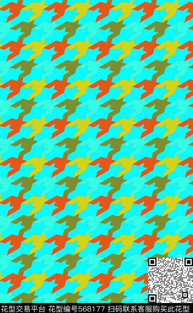 时尚几何传统印花华亿平台下载（图片编号: 568177） - 瓦栏（Walan）