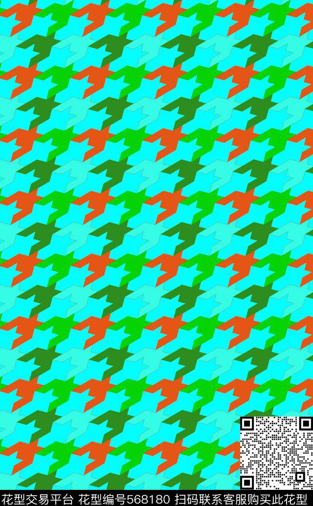 时尚几何传统印花华亿平台下载（图片编号: 568180） - 瓦栏（Walan）