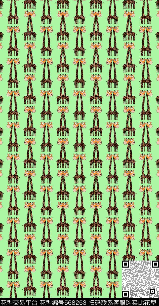 卡通动物卡通可爱传统印花华亿平台下载（图片编号: 568253） - 瓦栏（Walan）