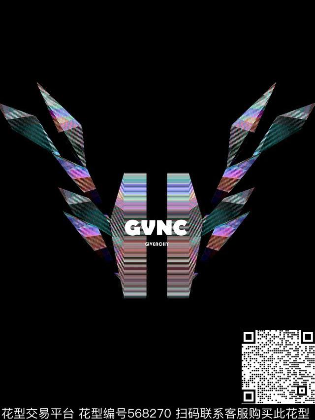 时尚潮流大牌纪焚希Givenchy风格数码印花华亿平台下载（图片编号: 568270） - 瓦栏（Walan）