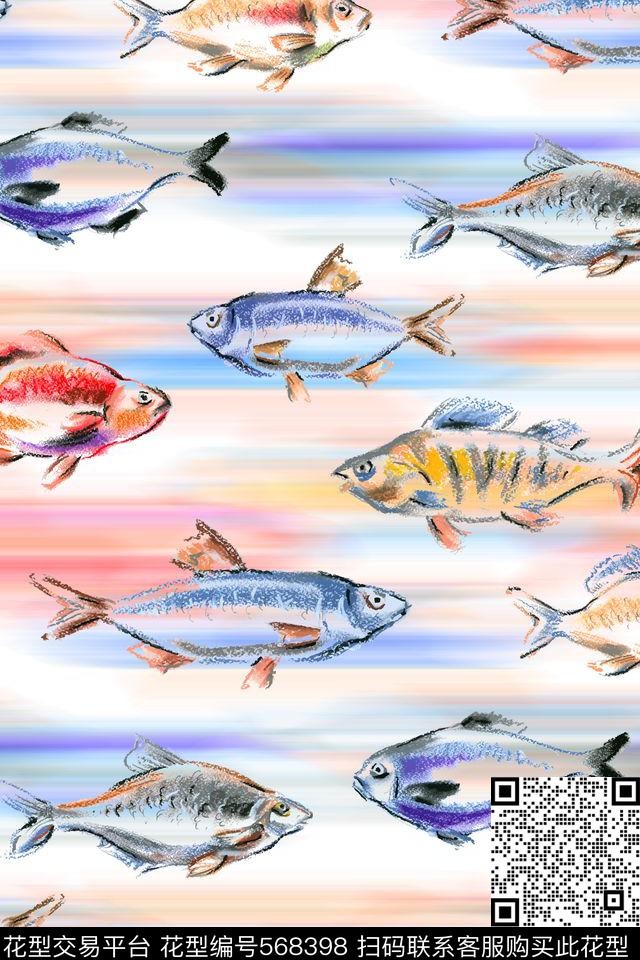 小鱼光影羽希--高端原创数码印花华亿平台下载（图片编号: 568398） - 瓦栏（Walan）