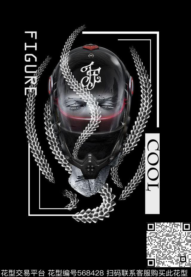 潮流时尚定位个性人物男装T恤卫衣数码印花华亿平台下载（图片编号: 568428） - 瓦栏（Walan）