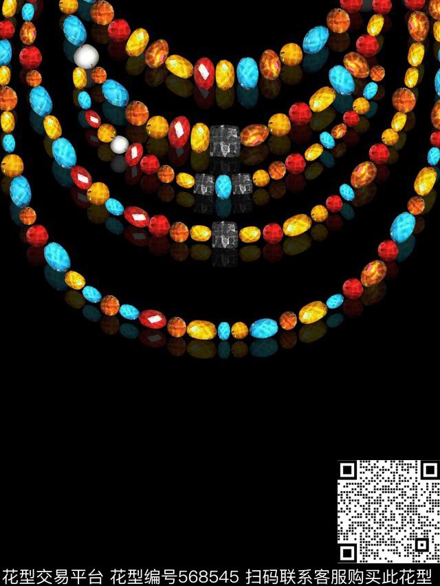 潮牌串珠定位数码印花华亿平台下载（图片编号: 568545） - 瓦栏（Walan）