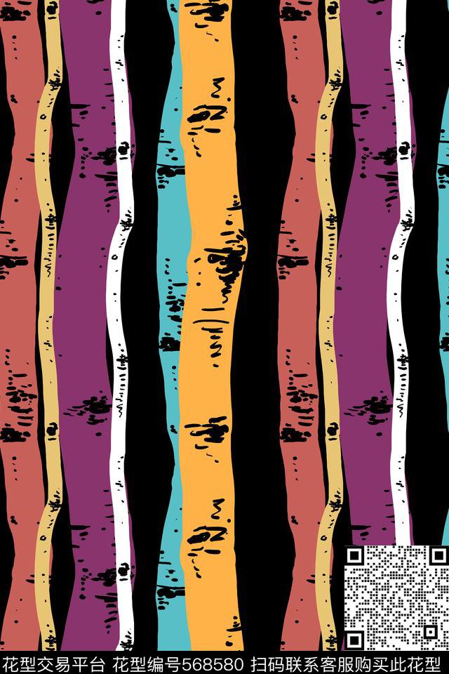 时尚线条潮流传统印花华亿平台下载（图片编号: 568580） - 瓦栏（Walan）