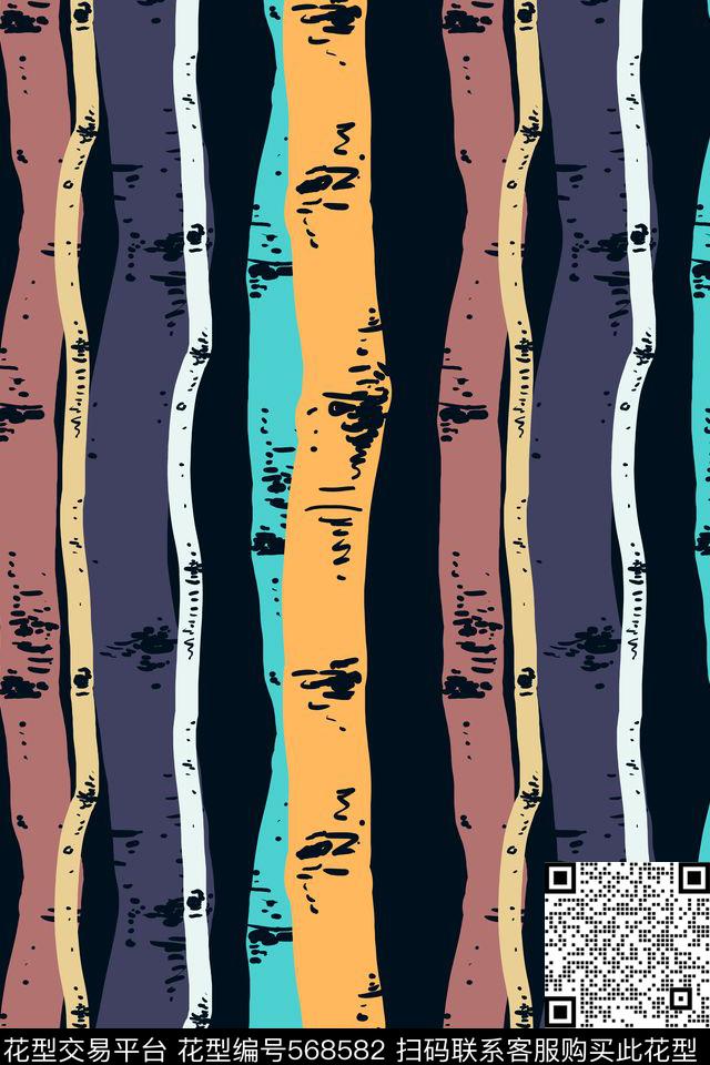 潮流创意电脑手绘数码印花华亿平台下载（图片编号: 568582） - 瓦栏（Walan）