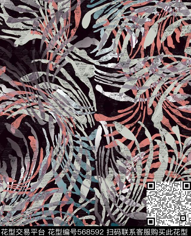 抽象仿古传统印花华亿平台下载（图片编号: 568592） - 瓦栏（Walan）