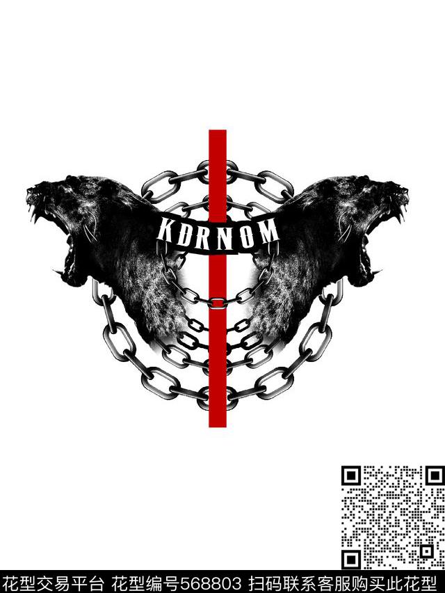 时尚潮流大牌纪焚希Givenchy风格数码印花华亿平台下载（图片编号: 568803） - 瓦栏（Walan）