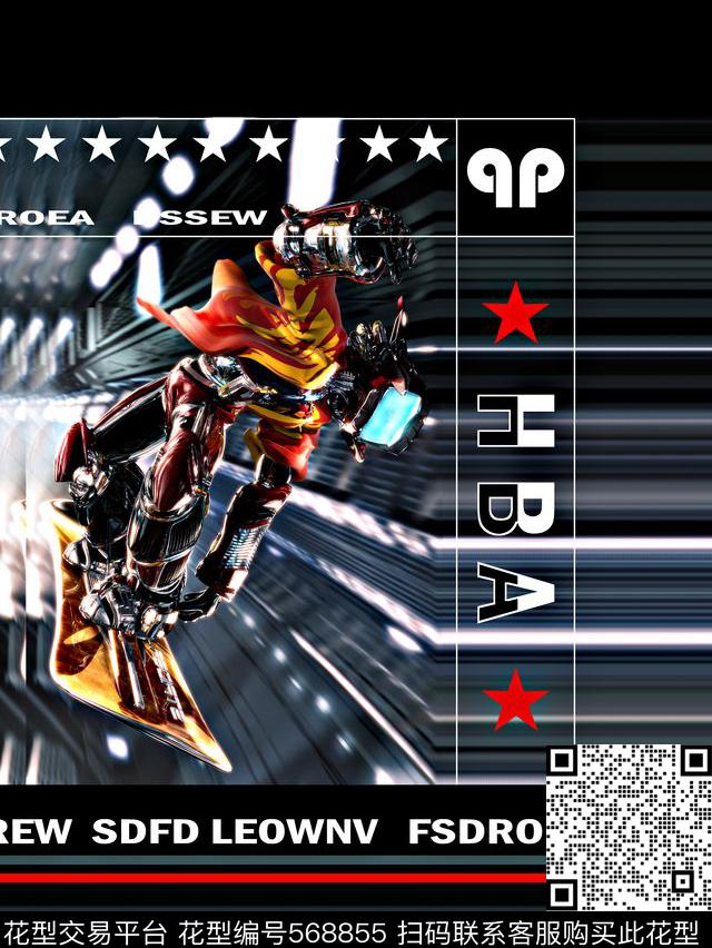 时尚潮流大牌极限滑板数码印花华亿平台下载（图片编号: 568855） - 瓦栏（Walan）